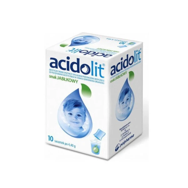 [DATA - 2026-10-31] Acidolit, smak jabłkowy, proszek, 10 saszetek