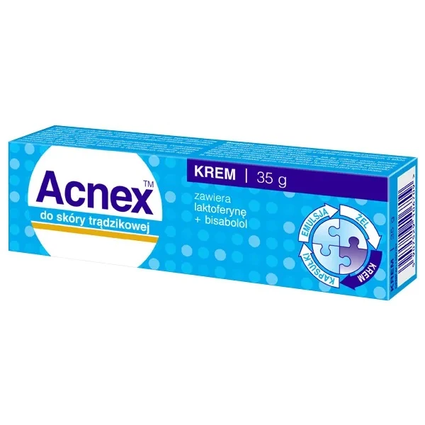 Acnex, krem, skóra trądzikowa, 35g