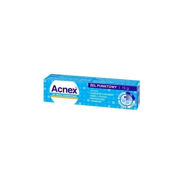 Acnex, żel punktowy, skóra trądzikowa, 15g