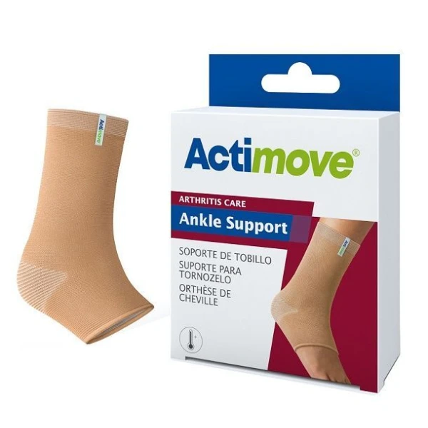 [DATA - 2026-08-12] Actimove Arthritis Care, opaska stawu skokowego dla osób z zapaleniem stawów, beżowa, rozmiar S, 1 sztuka