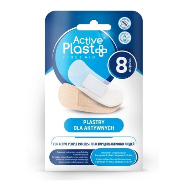 Active Plast, plastry dla aktywnych, 8sztuk