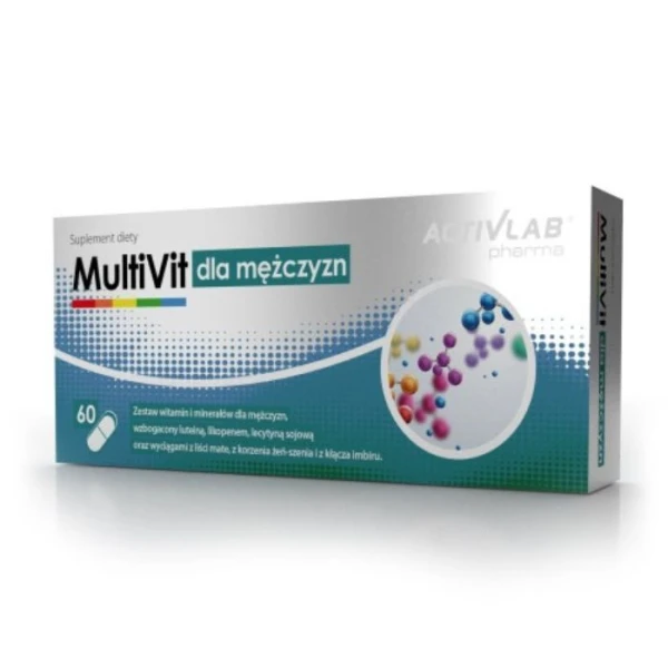 Activlab, MultiVit dla mężczyzn, komplet witamin i minerałów, 60 kapsułek