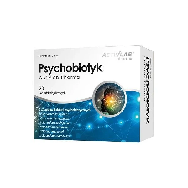 Activlab Pharma, Psychobiotyk, 20 kapsułek dojelitowych