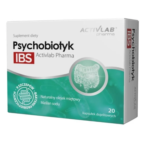 Activlab Pharma, Psychobiotyk IBS, 20 kapsułek dojelitowych