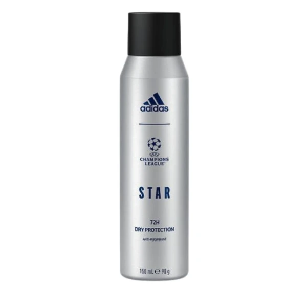 Adidas UEFA Champions League Star, antyperspirant 72h, spray, 150ml