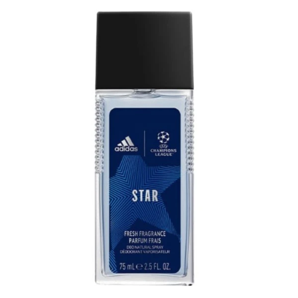 Adidas UEFA Champions League Star, odświeżający dezodorant z atomizerem dla mężczyzn, 75ml