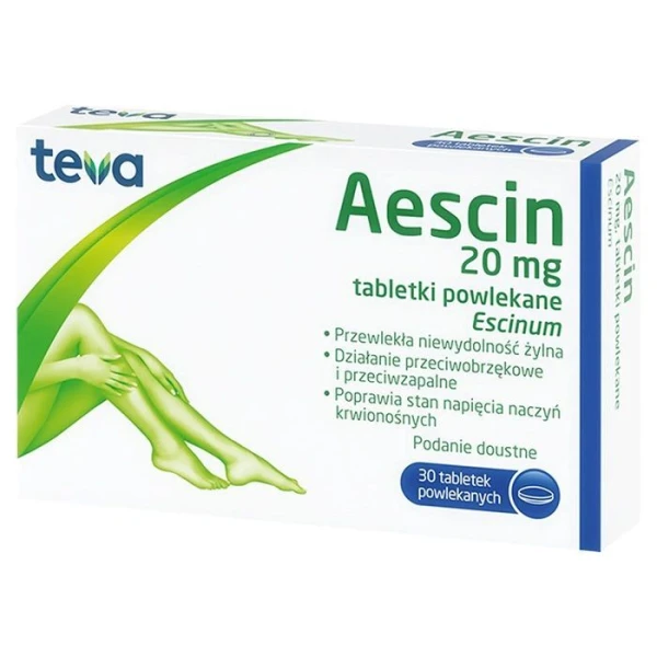 Aescin 20mg, 30 tabletek