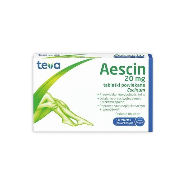 Aescin 20mg, 90 tabletek