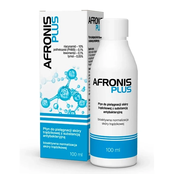Afronis Plus, płyn do pielęgnacji skóry trądzikowej z substancją antybakteryjną, 100g