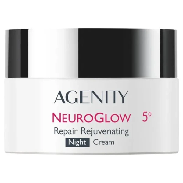 Agenity 5° NeuroGlow, naprawczy krem odmładzający, na noc, 50ml