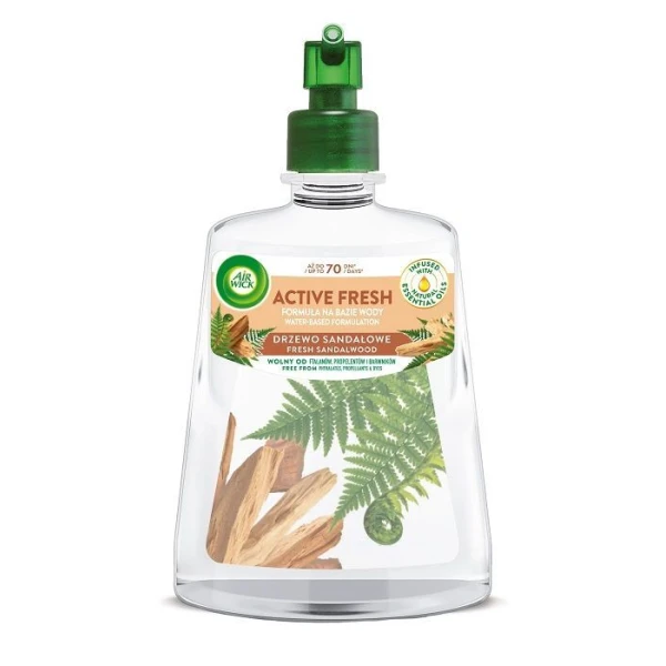 Air Wick 24/7 Active Fresh, wkład zapasowy do dyfuzora automatycznego, Fresh Sandalwood, 228ml