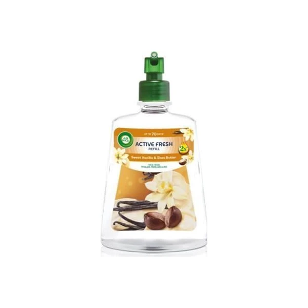 Air Wick 24/7 Active Fresh, wkład zapasowy do dyfuzora automatycznego, Sweet Vanilla & Shea Butter, 228ml