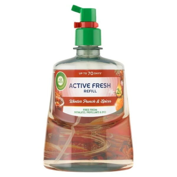 Air Wick 24/7 Active Fresh, wkład zapasowy do dyfuzora automatycznego, Winter Punch & Spices, 228ml