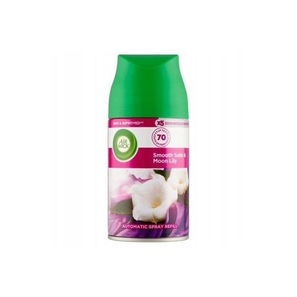 Air Wick Freshmatic, wkład zapasowy do dyfuzora automatycznego, Smooth Satin & Moon Lily, 250ml