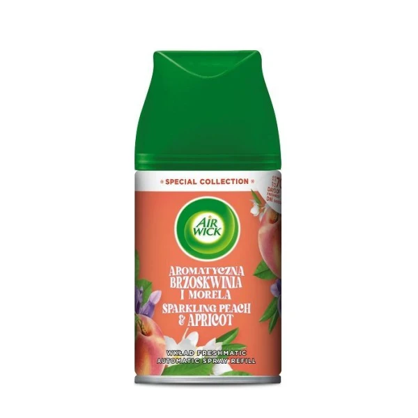 Air Wick Freshmatic, wkład zapasowy do dyfuzora automatycznego, Sparkling Peach & Apricot, 250ml