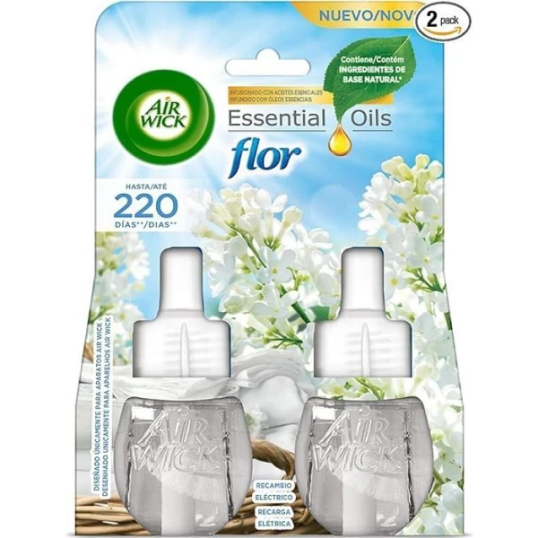 Air Wick, wkład zapasowy do dyfuzora elektrycznego, Flor, 2x19ml