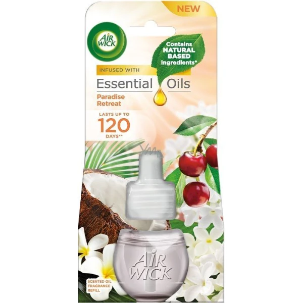 Air Wick, wkład zapasowy do dyfuzora elektrycznego, Paradise Retreat, 19ml