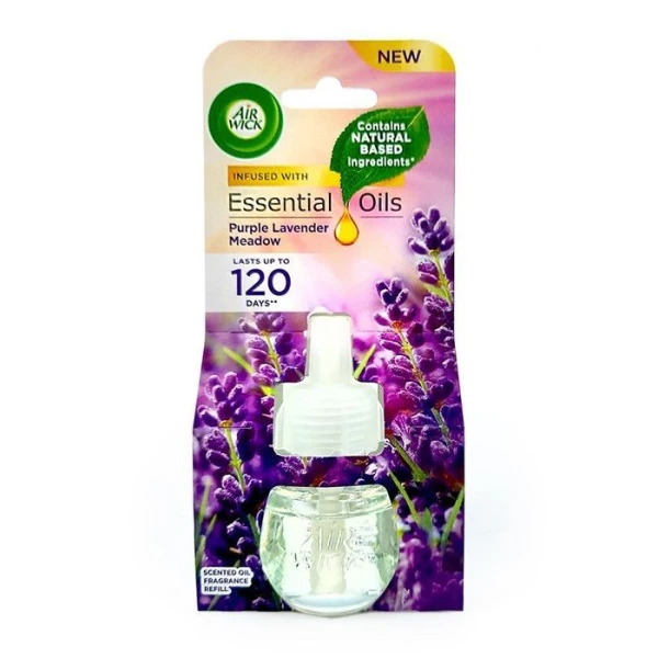 Air Wick, wkład zapasowy do dyfuzora elektrycznego, Purple Lavender Meadow, 19ml
