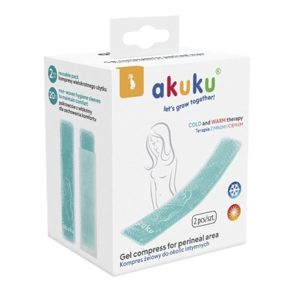 Akuku, kompres żelowy do okolic intymnych, A0683, 2 sztuki