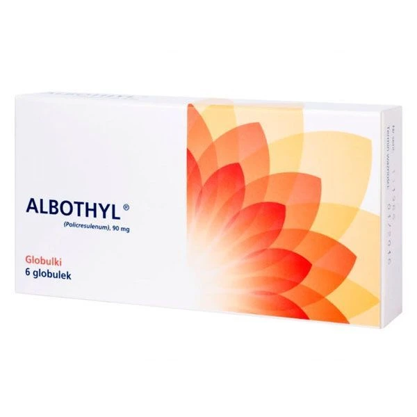 Albothyl 90mg, globulki dopochwowe, 6 sztuk