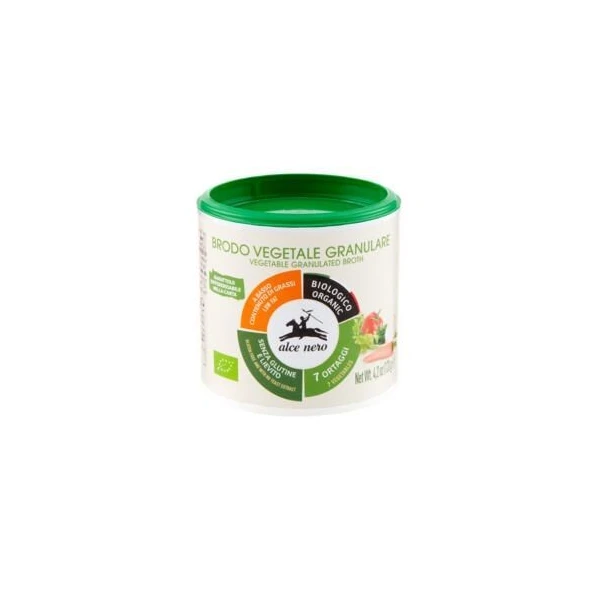 Alce Nero, bulion warzywny granulowany, bezglutenowy, 120g