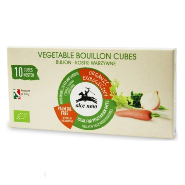 Alce Nero, bulion warzywny w kostkach, Bio, 100g