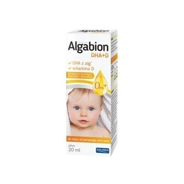 Algabion DHA + D, płyn, od urodzenia, 20ml