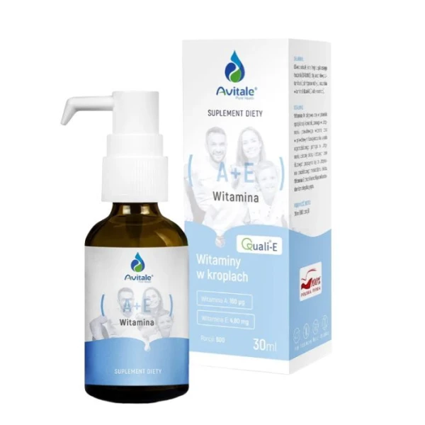 Aliness, Avitale Witamina A + E, Quali-E, krople, 30ml