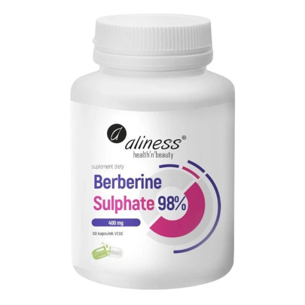 Aliness, Berberine Sulphate 98%, 60 kapsułek