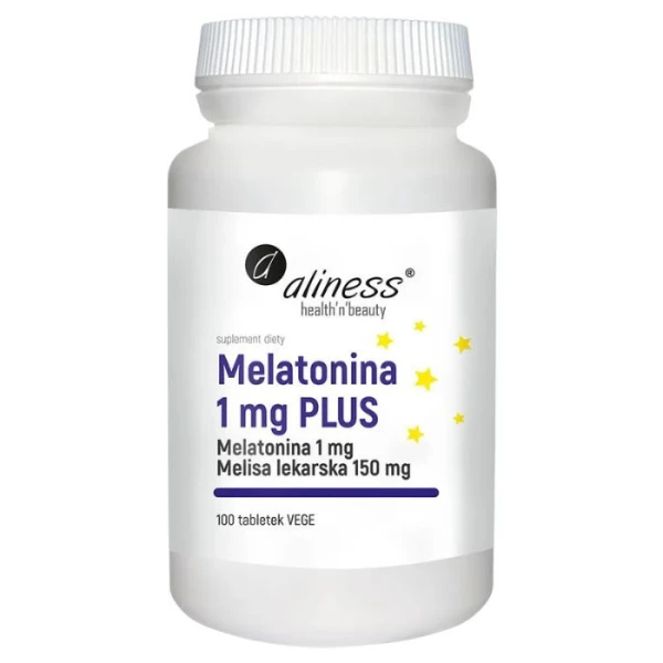 Aliness, Melatonina 1mg Plus, 100 tabletek