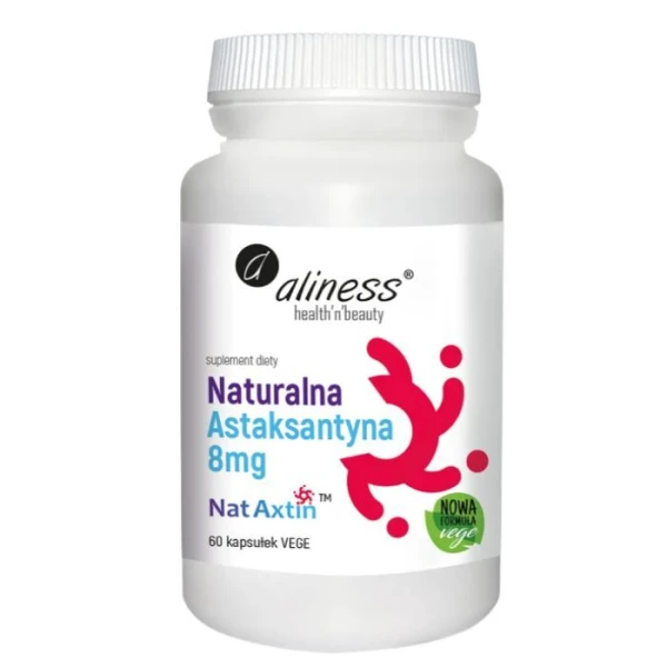Aliness, Naturalna Astaksantyna 8mg, 60 kapsułek