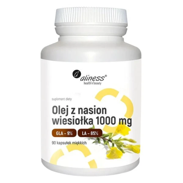 Aliness, Olej z nasion wiesiołka 1000mg, 90 kapsułek