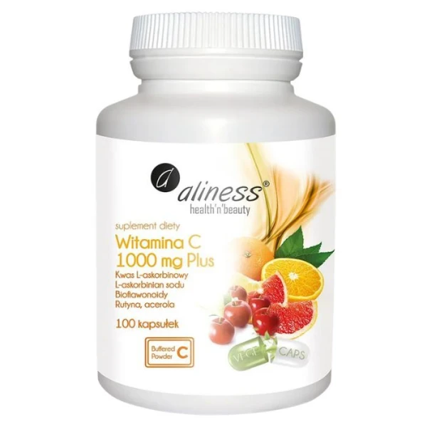 Aliness, Witamina C 1000mg Plus, 100 kapsułek