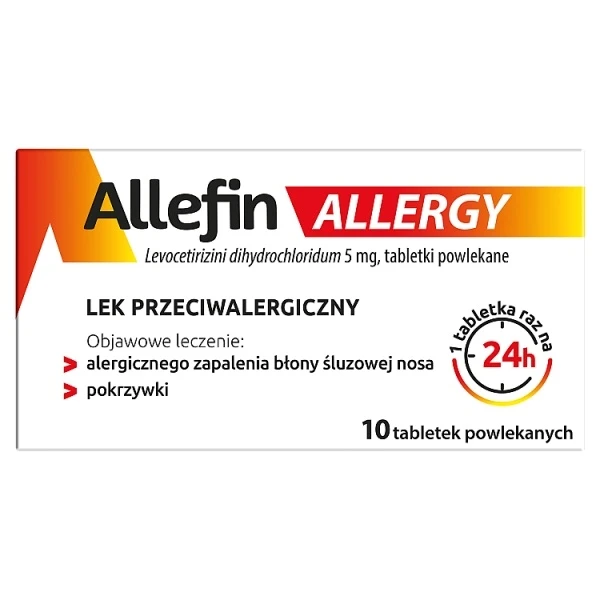 Allefin Allergy 5mg, 10 tabletek