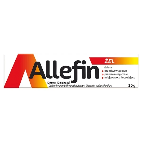 Allefin (20mg+10mg)/g, żel, 30g