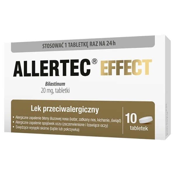 Allertec Effect 20mg, 10 tabletek