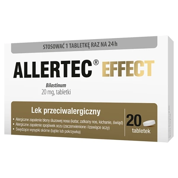 Allertec Effect 20mg, 20 tabletek