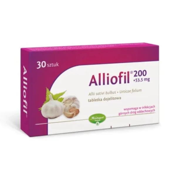 Alliofil (200mg+53,5mg), 30 tabletek