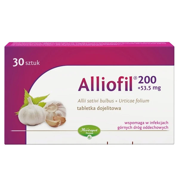 Alliofil (200mg+53,5mg), 30 tabletek