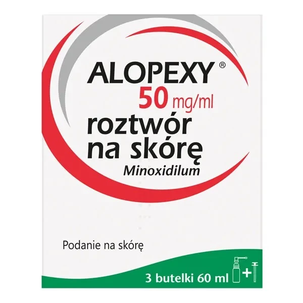 Alopexy 50mg/ml, roztwór na skórę, 3 x 60ml
