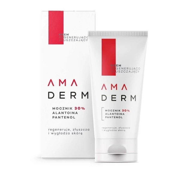 Amaderm, krem regenerująco-złuszczający do skóry stóp, rąk, łokci i kolan, 50ml