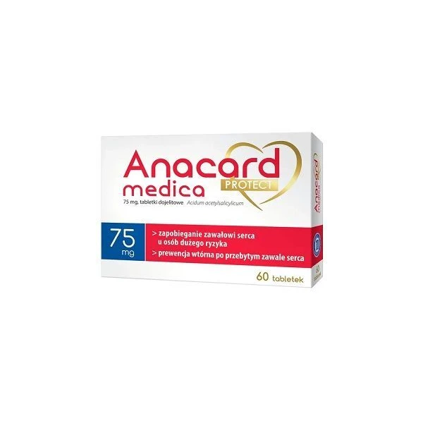 Anacard medica protect 75mg, 60 tabletek