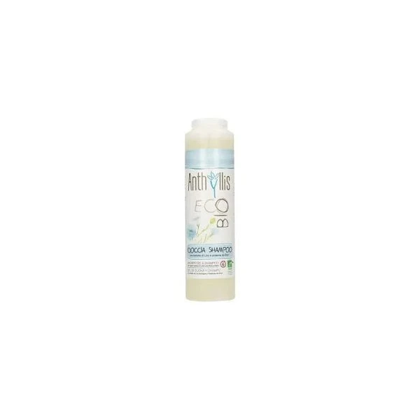 Anthyllis Eco Bio, szampon i żel pod prysznic, z wyciągiem z lnu i proteinami ryżu, 250ml