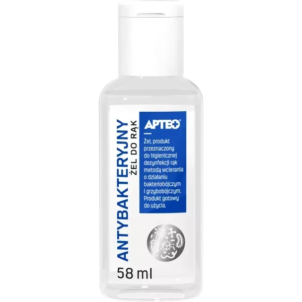 Antybakteryjny żel do rąk, Apteo, 58ml