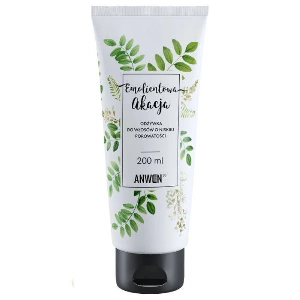 Anwen Emolientowa Akacja, odżywka do włosów o niskiej porowatości, 200ml