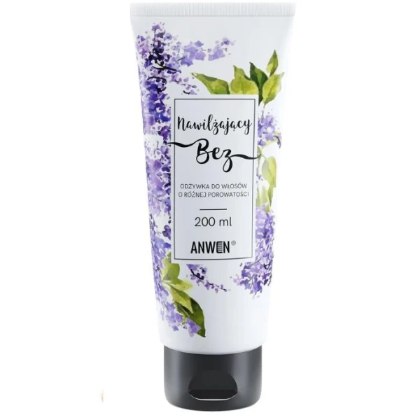 Anwen Nawilżający Bez, odżywka do włosów o różnej porowatości, 200ml