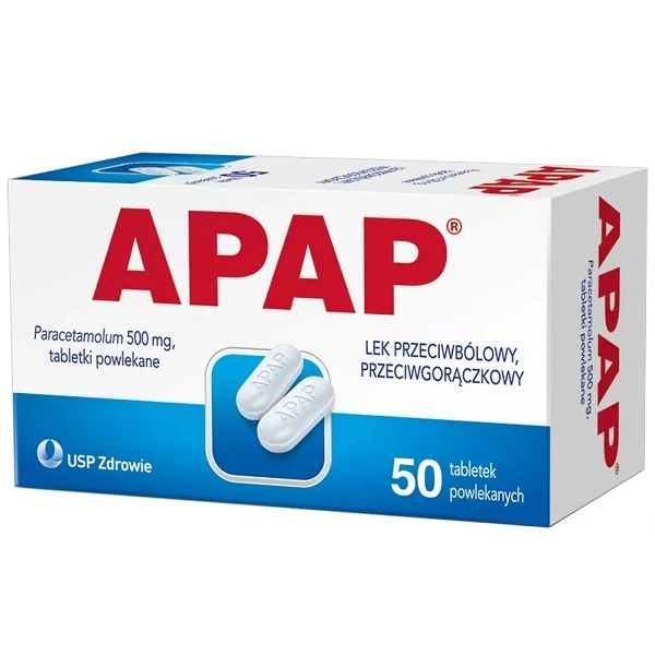 Apap 500mg, 50 tabletek