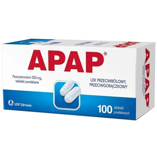 Apap 500mg, 100 tabletek
