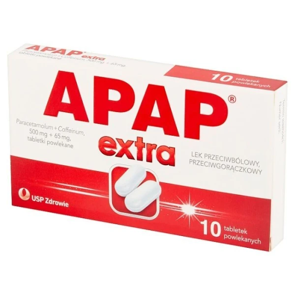 Apap Extra (500mg+65mg), 10 tabletek