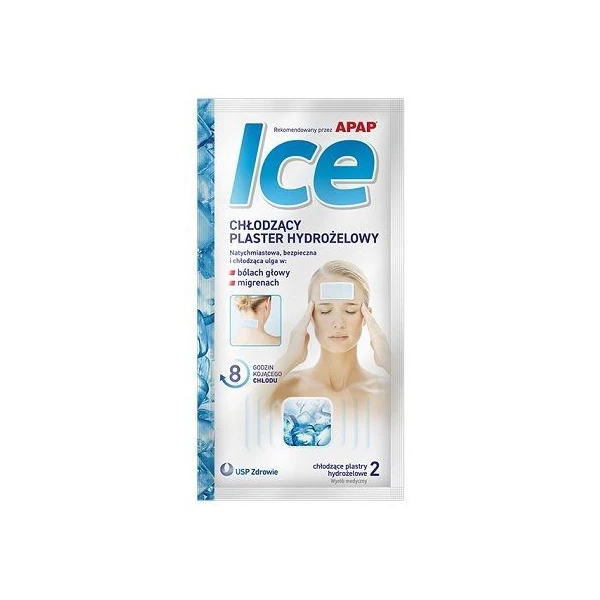 Apap Ice, plaster hydrożelowy chłodzący, 2 sztuki